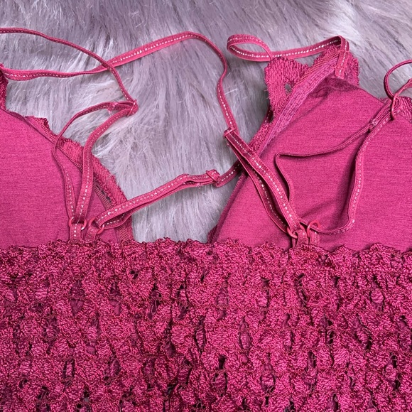 Maroon Lace Bralette - Picture 3 of 4